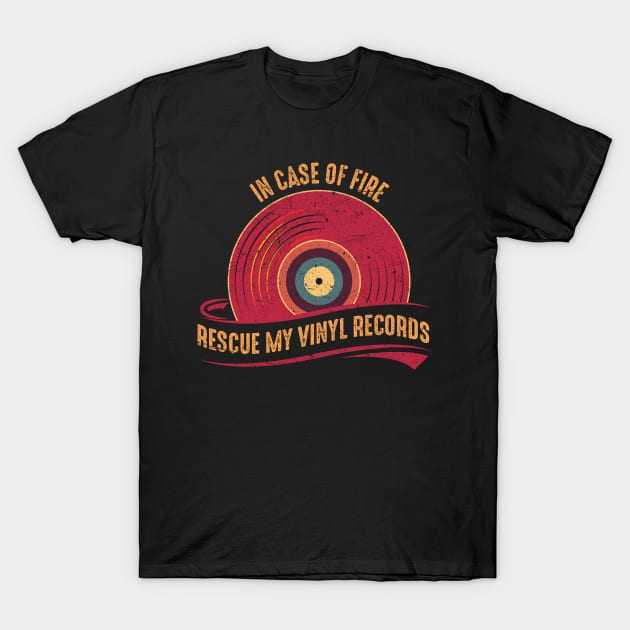 Vinyl Records Collector T-Shirt by All-About-Words